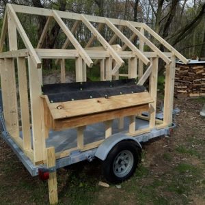 Nesting Boxes on partially built coop